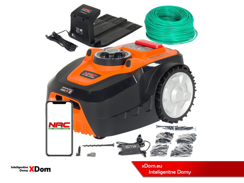 Robot koszący NAC RLM1000-DY sterowanie Wi-Fi/Bluetooth