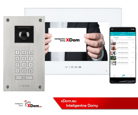 Wideodomofon Vidos stacja S14D z szyfratorem i dotykowym monitorem M10W-X