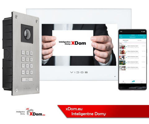 Wideodomofon Vidos stacja S14D z szyfratorem i dotykowym monitorem M10W-X