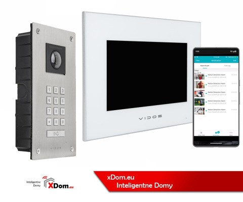 Wideodomofon Vidos stacja S14D z szyfratorem i dotykowym monitorem M10W-X