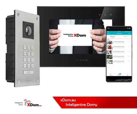 Wideodomofon Vidos stacja S14D z szyfratorem i dotykowym monitorem M10B-X