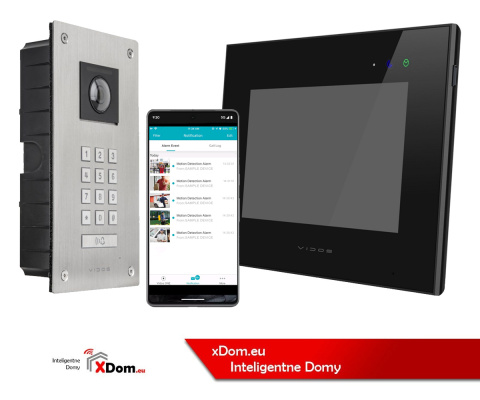 Wideodomofon Vidos stacja S14D z szyfratorem i dotykowym monitorem M10B-X