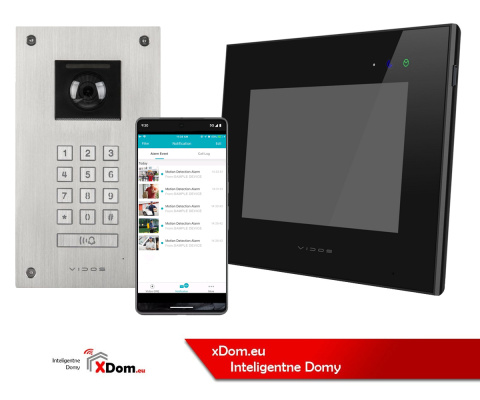 Wideodomofon Vidos stacja S14D z szyfratorem i dotykowym monitorem M10B-X