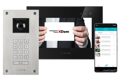 Wideodomofon Vidos stacja S14D z szyfratorem i dotykowym monitorem M10B-X