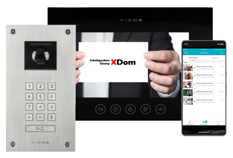 Wideodomofon Vidos stacja S14D z szyfratorem i dotykowym monitorem M11B-X