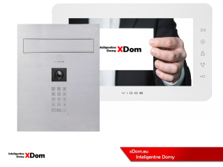 Zestaw wideodomofonu Vidos skrzynka na listy S14D-SKP monitor M12W