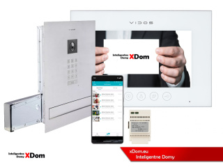 Zestaw wideodomofonu Wi-Fi Vidos skrzynka na listy S14D-SKM monitor M11W-X