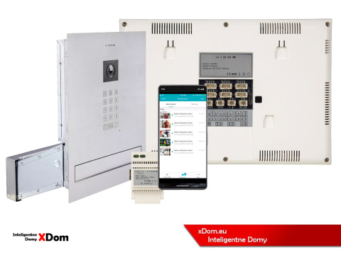 Zestaw wideodomofonu Wi-Fi Vidos skrzynka na listy S14D-SKM monitor M11W-X