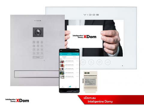 Zestaw wideodomofonu Wi-Fi Vidos skrzynka na listy S14D-SKM monitor M11W-X