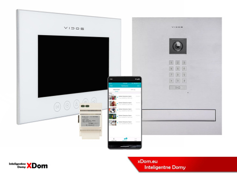 Zestaw wideodomofonu Wi-Fi Vidos skrzynka na listy S14D-SKM monitor M11W-X