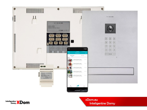 Zestaw wideodomofonu Wi-Fi Vidos skrzynka na listy S14D-SKM monitor M11W-X