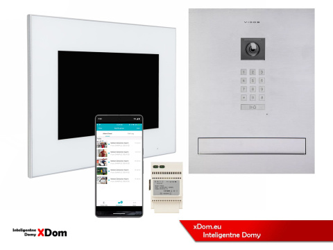 Zestaw wideodomofonu Wi-Fi Vidos skrzynka na listy S14D-SKM monitor M10W-X