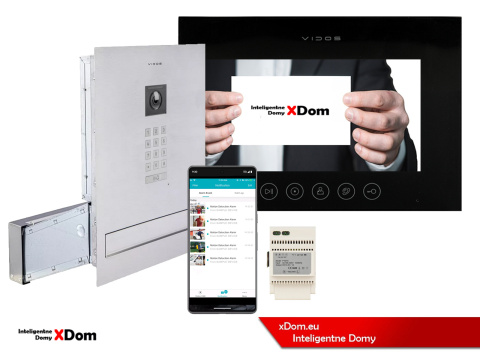 Zestaw wideodomofonu Wi-Fi Vidos skrzynka na listy S14D-SKM monitor M11B-X