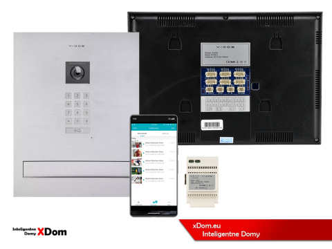 Zestaw wideodomofonu Wi-Fi Vidos skrzynka na listy S14D-SKM monitor M11B-X