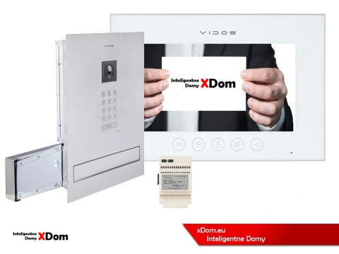 Zestaw wideodomofonu Wi-Fi Vidos skrzynka na listy S14D-SKM monitor M11W