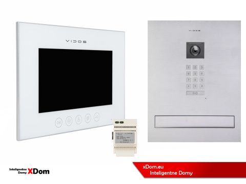 Zestaw wideodomofonu Wi-Fi Vidos skrzynka na listy S14D-SKM monitor M11W