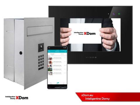 Zestaw wideodomofonu Wi-Fi Vidos skrzynka na listy S14D-SKP monitor M10B-X