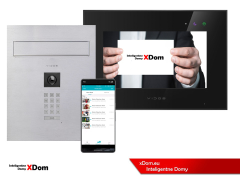 Zestaw wideodomofonu Wi-Fi Vidos skrzynka na listy S14D-SKP monitor M10B-X