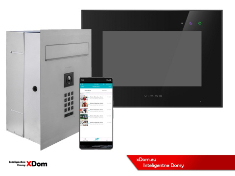 Zestaw wideodomofonu Wi-Fi Vidos skrzynka na listy S14D-SKP monitor M10B-X