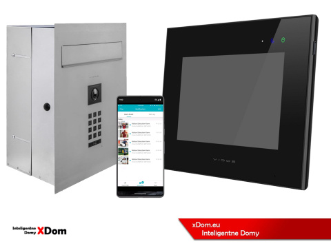 Zestaw wideodomofonu Wi-Fi Vidos skrzynka na listy S14D-SKP monitor M10B-X