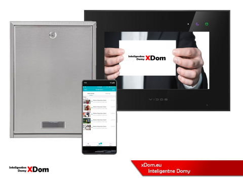 Zestaw wideodomofonu Wi-Fi Vidos skrzynka na listy S14D-SKP monitor M10B-X