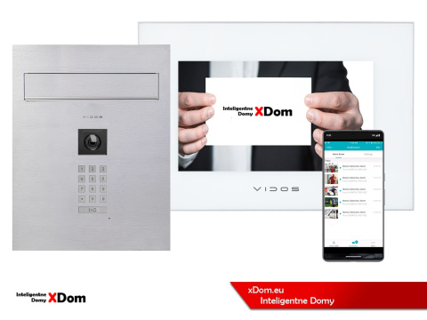 Zestaw wideodomofonu Wi-Fi Vidos skrzynka na listy S14D-SKP monitor M10W-X