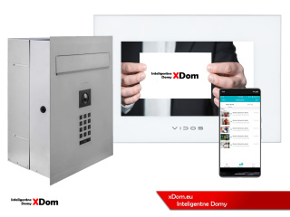 Zestaw wideodomofonu Wi-Fi Vidos skrzynka na listy S14D-SKP monitor M10W-X