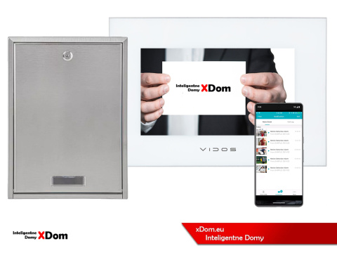 Zestaw wideodomofonu Wi-Fi Vidos skrzynka na listy S14D-SKP monitor M10W-X