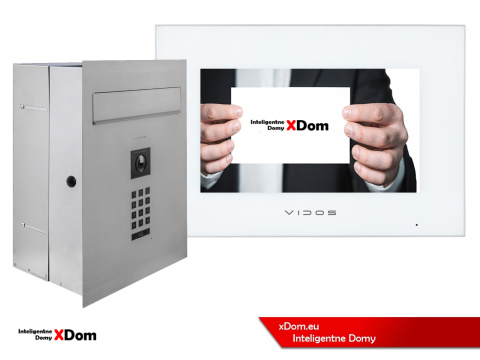 Zestaw wideodomofonu Wi-Fi Vidos skrzynka na listy S14D-SKP monitor M10W-X