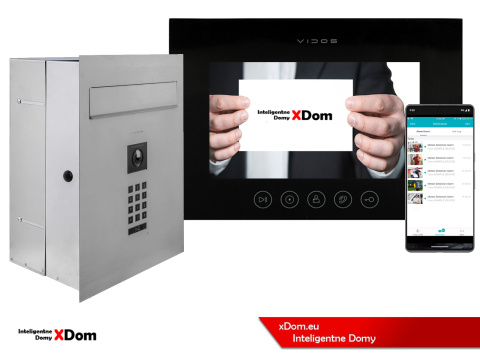 Zestaw wideodomofonu Wi-Fi Vidos skrzynka na listy S14D-SKP monitor M11B-X