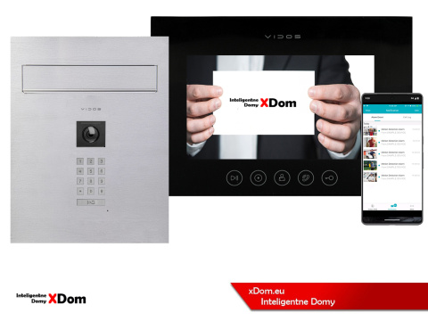 Zestaw wideodomofonu Wi-Fi Vidos skrzynka na listy S14D-SKP monitor M11B-X