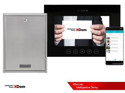 Zestaw wideodomofonu Wi-Fi Vidos skrzynka na listy S14D-SKP monitor M11B-X