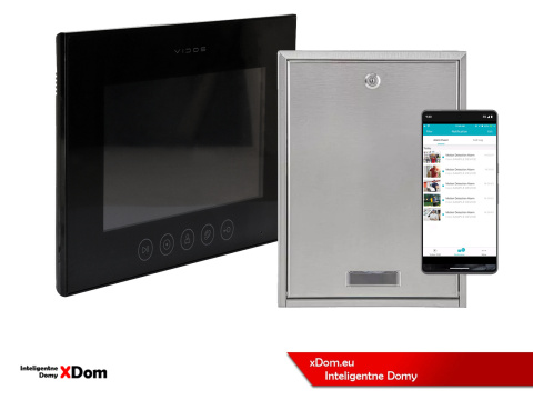 Zestaw wideodomofonu Wi-Fi Vidos skrzynka na listy S14D-SKP monitor M11B-X