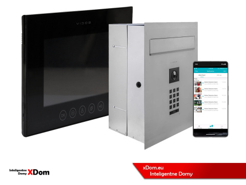 Zestaw wideodomofonu Wi-Fi Vidos skrzynka na listy S14D-SKP monitor M11B-X