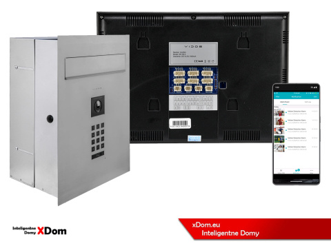 Zestaw wideodomofonu Wi-Fi Vidos skrzynka na listy S14D-SKP monitor M11B-X