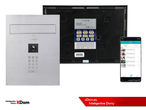 Zestaw wideodomofonu Wi-Fi Vidos skrzynka na listy S14D-SKP monitor M11B-X