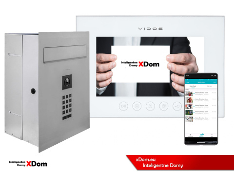 Zestaw wideodomofonu Wi-Fi Vidos skrzynka na listy S14D-SKP monitor M11W-X