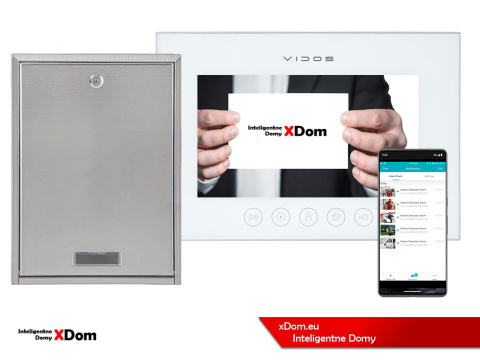 Zestaw wideodomofonu Wi-Fi Vidos skrzynka na listy S14D-SKP monitor M11W-X