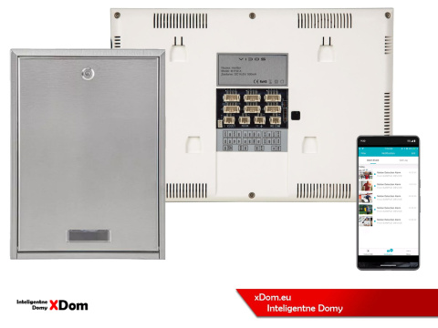 Zestaw wideodomofonu Wi-Fi Vidos skrzynka na listy S14D-SKP monitor M11W-X