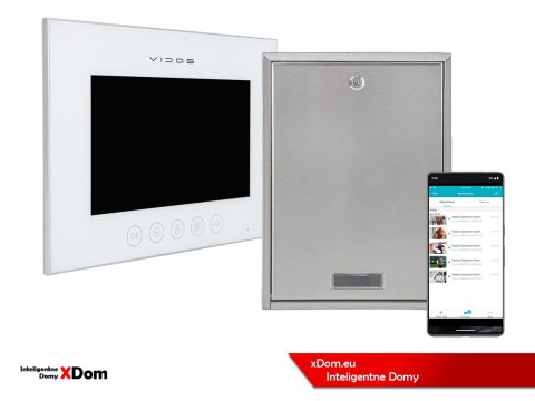 Zestaw wideodomofonu Wi-Fi Vidos skrzynka na listy S14D-SKP monitor M11W-X