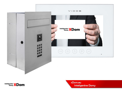 Zestaw wideodomofonu Wi-Fi Vidos skrzynka na listy S14D-SKP monitor M11W