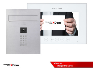 Zestaw wideodomofonu Vidos skrzynka na listy S14D-SKP monitor M11W