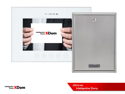 Zestaw wideodomofonu Wi-Fi Vidos skrzynka na listy S14D-SKP monitor M11W