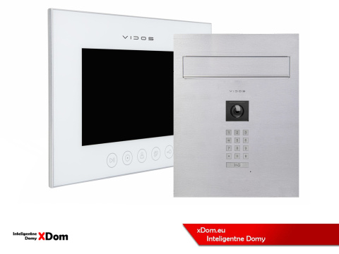 Zestaw wideodomofonu Wi-Fi Vidos skrzynka na listy S14D-SKP monitor M11W