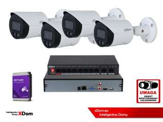 Zestaw monitoringu z możliwością rozbudowy IP Dahua 4x IPC-HFW2849S-S-IL-0280B 8MPx