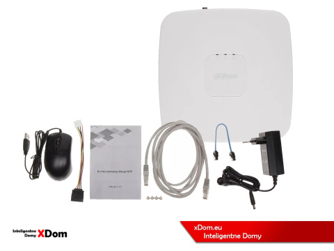 System monitoringu ogrodu 4x kamera IP Dahua IPC-HDW1839T-A-IL-0280B-S6 BLACK 8Mpx