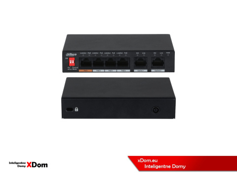 System monitoringu ogrodu 4x kamera IP Dahua IPC-HDW1839T-A-IL-0280B-S6 BLACK 8Mpx