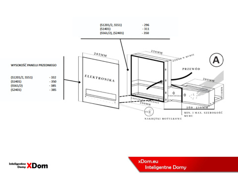 Vidos S2401-SKM Skrzynka na listy z wideodomofonem