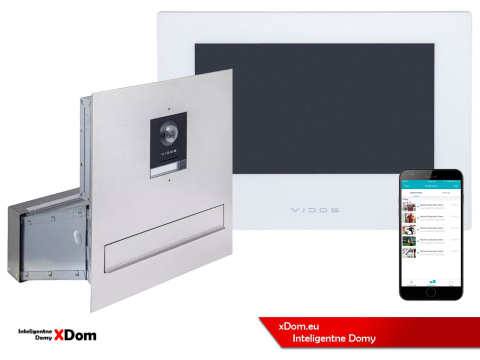 Wideodomofon Vidos ONE S2201-SKM Skrzynka na Listy Monitor M2010W