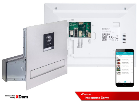 Wideodomofon Vidos ONE S2201-SKM Skrzynka na Listy Monitor M2010W